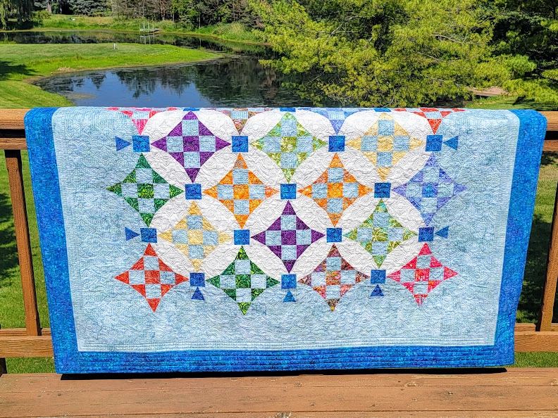 Faceted Jewel Rings quilt pattern
